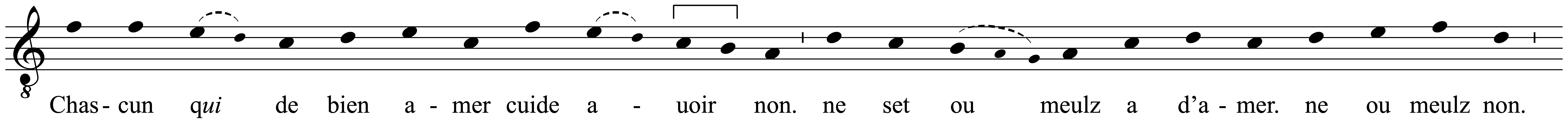 Work musical notation